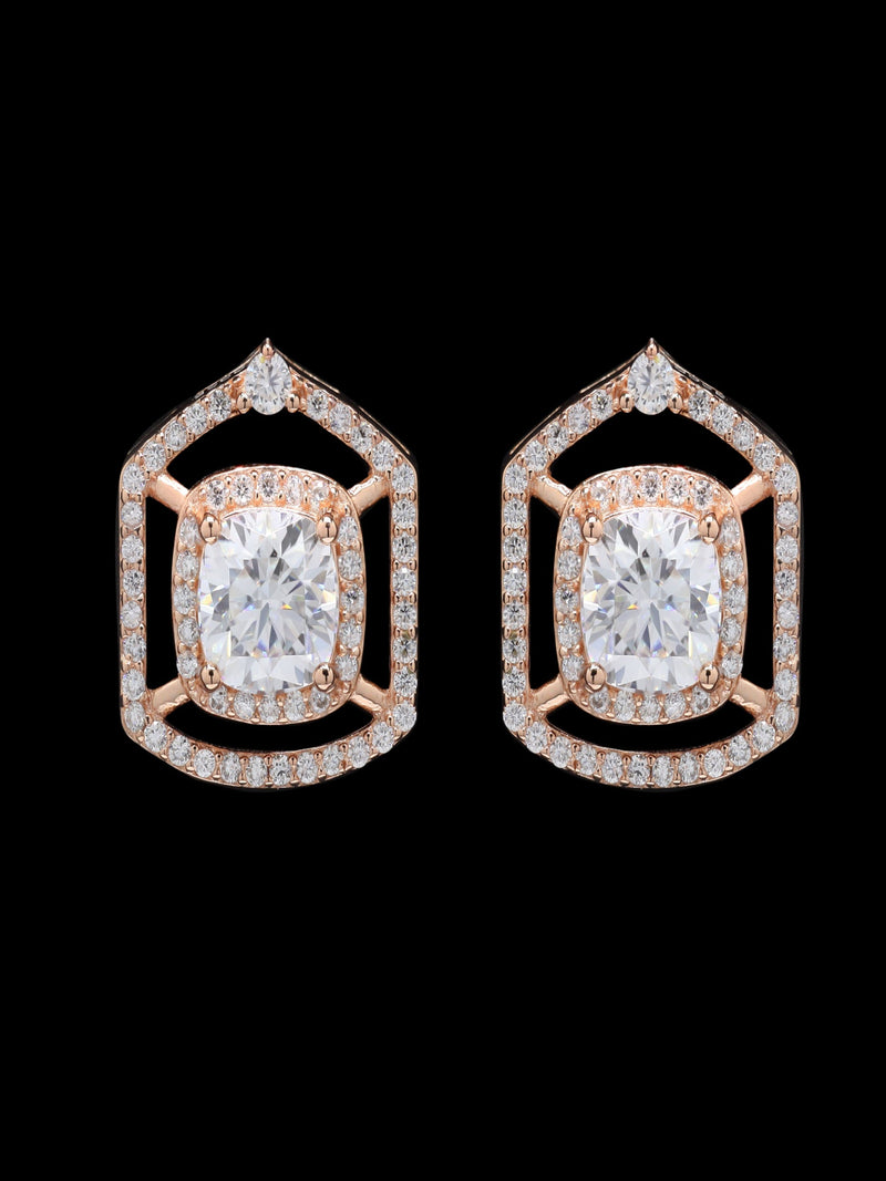 Ethereal Blush Moissanite Elegance Studs