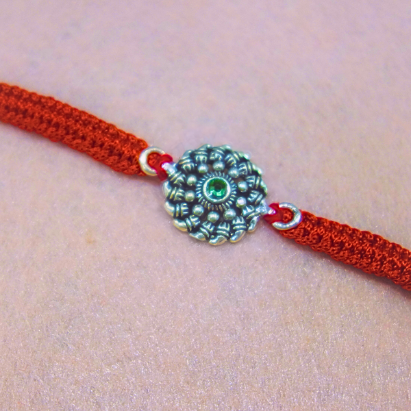 Traditional 925 Silver Rakhi