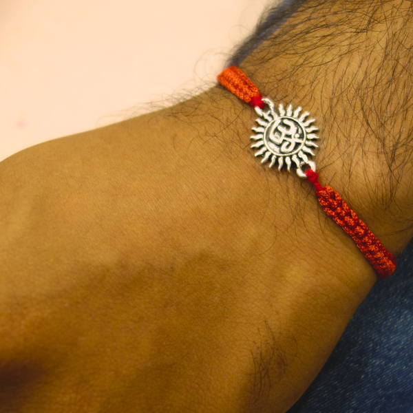 Traditional 925 Silver Rakhi