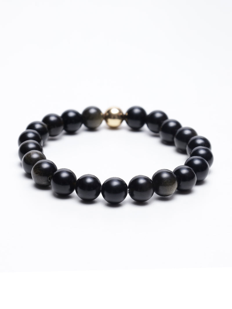 GOLDEN OBSIDIAN ENERGY GEMSTONE BRACELET