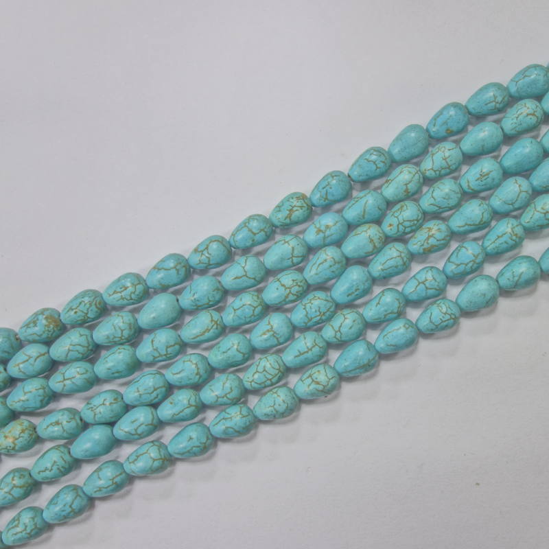 SEMI PRECIOUS STONE TURQUOISE DROP (1 STRING)