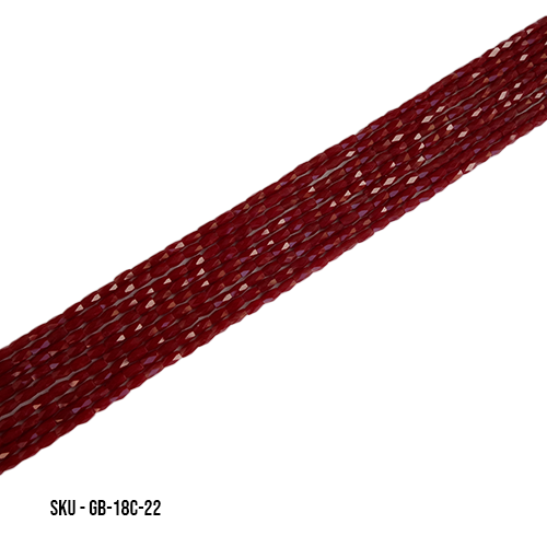 18 Cut GLASS BEADS (Pack of 10 Lines)