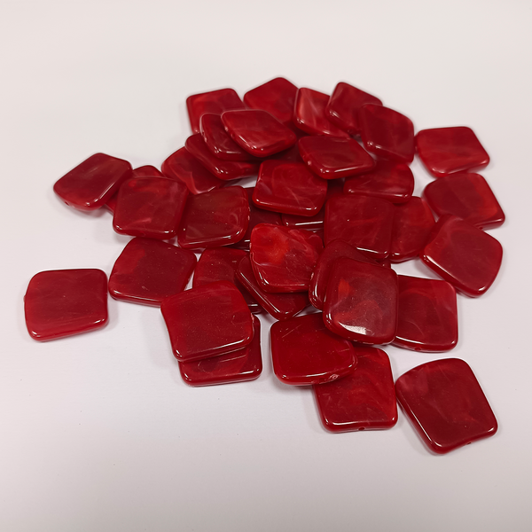 ACRYLIC BEADS SQAURE PER PAIR