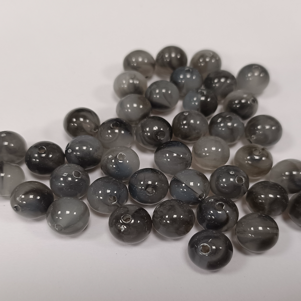 ACRYLIC BEADS BALLS 8MM PACK OF 10 PIECES