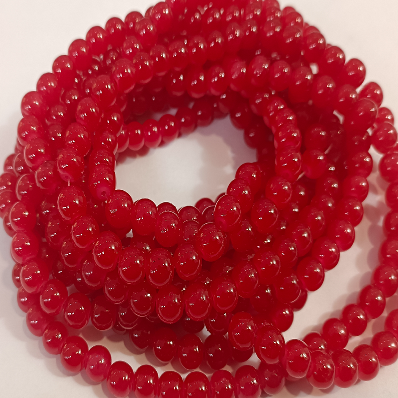 JADE BEADS (RED PLAIN)