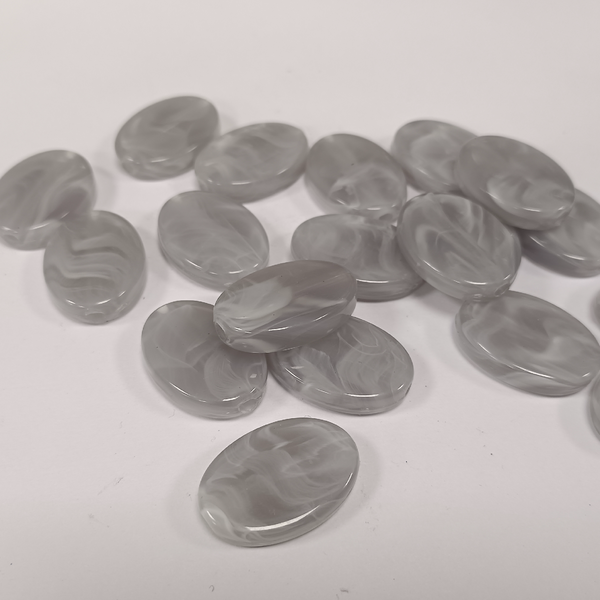 ACRYLIC BEADS OVAL 10 pieces