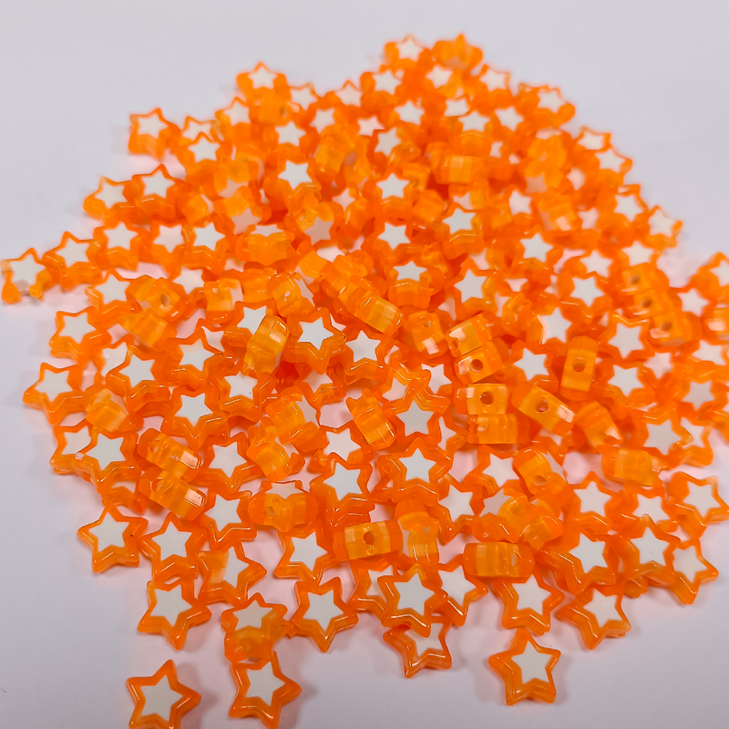 ACRYLIC BEADS STAR PACK OF 10 PIECES