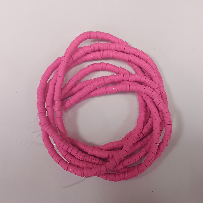 FIMO STRINGZ ROUND SHAPE PINK (4 MM)