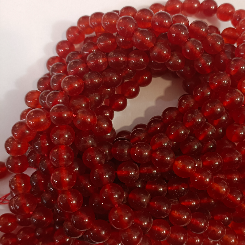 JADE BEADS (ORANGE PLAIN)