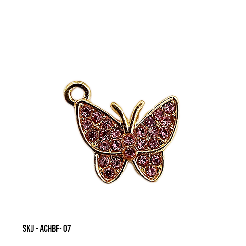 ALLOY BUTTERFLY CHARMS DIAMONDS (10 Peices)