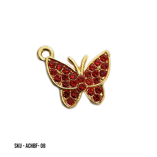 ALLOY BUTTERFLY CHARMS DIAMONDS (10 Peices)