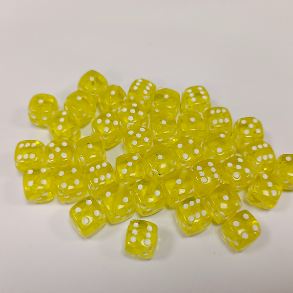 ACRYLIC BEADS DICE PACK OF 10 PIECES