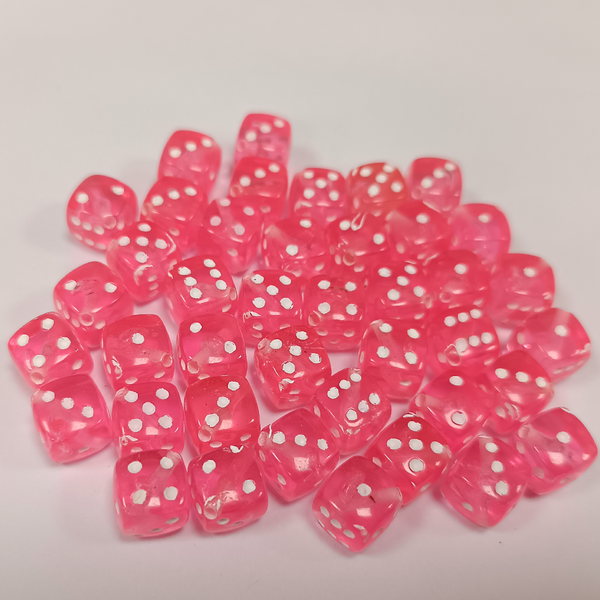 ACRYLIC BEADS DICE PACK OF 10 PIECES