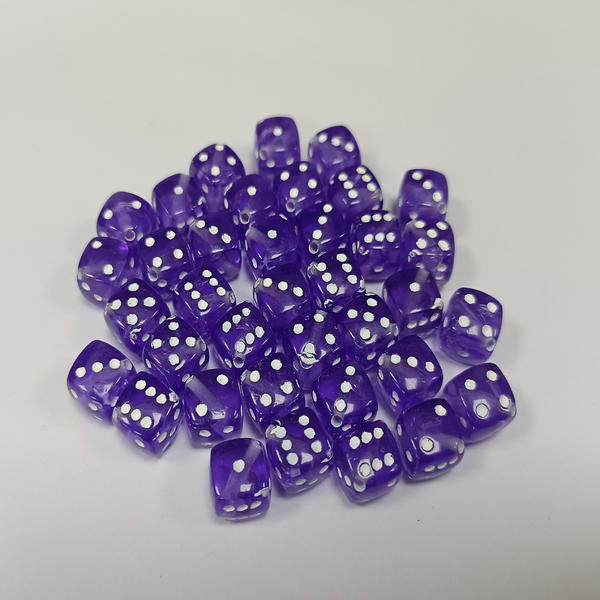 ACRYLIC BEADS DICE PACK OF 10 PIECES