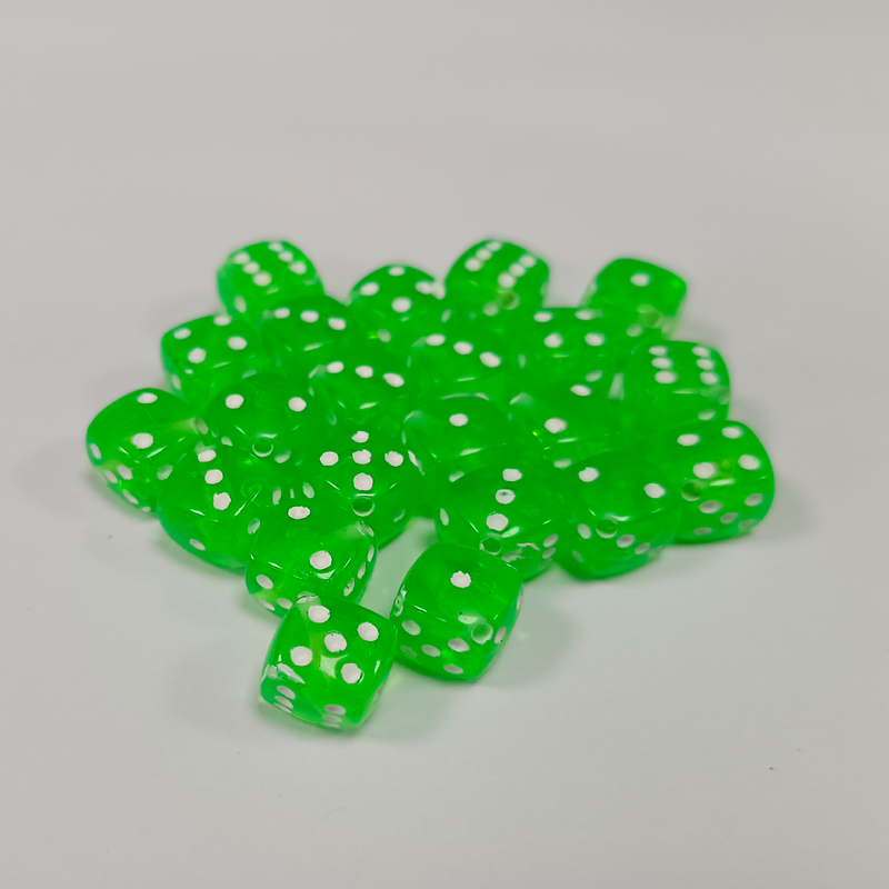 ACRYLIC BEADS DICE PACK OF 10 PIECES