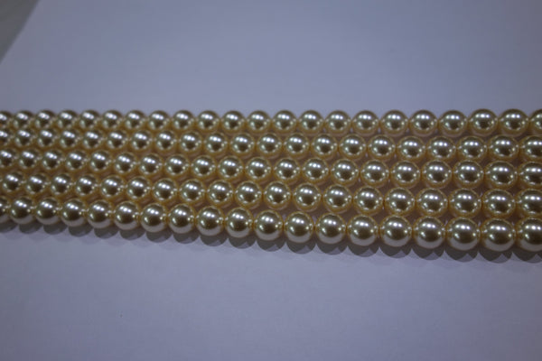 BSS SSTRINGZ LIGHT GOLD PEARL 8MM