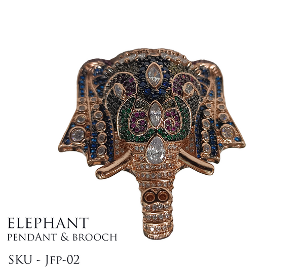 JEWLLERY FINDING ELEPHANT PENDANT PER PIECE