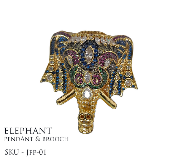 JEWELLERY FINDING ELEPHANT PENDANT PER PIECE