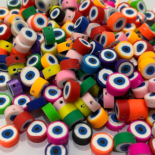 EVIL EYE FIMO BEADS OF PACKS