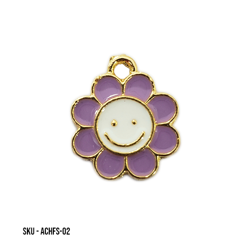 ALLOY SMILEY FLOWER (10 Peices)