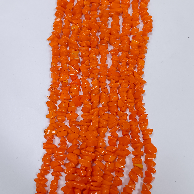 UNCUT GLASS BEADS CHIPS (Per line)