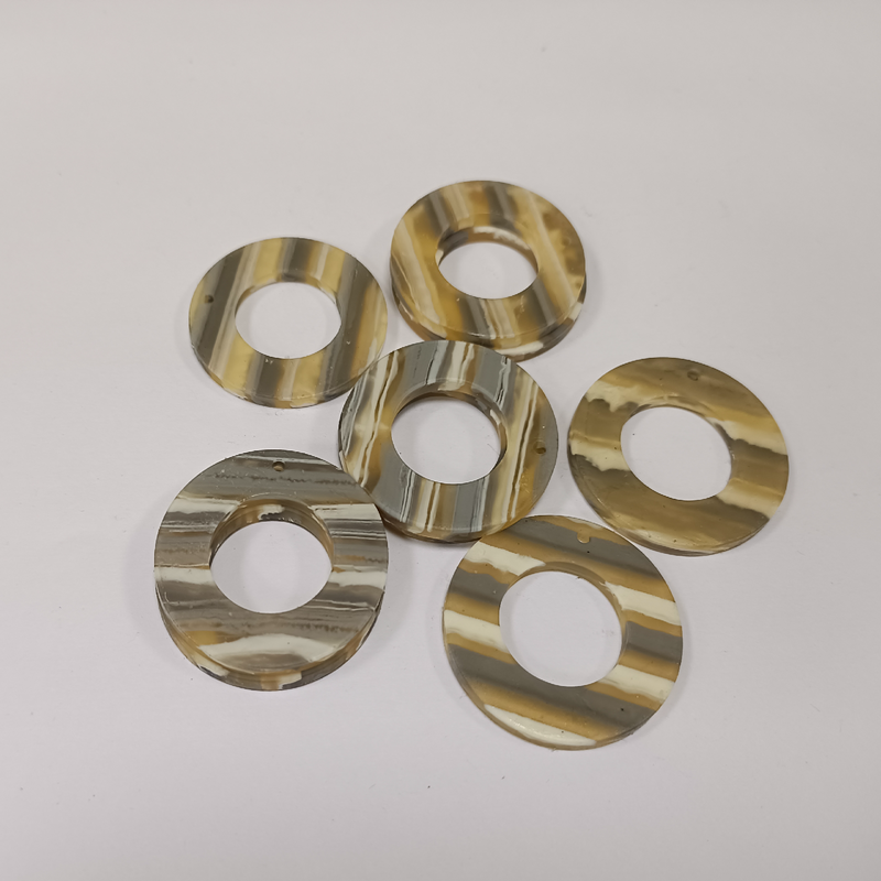 JEWELLERY FINDING ACRYLIC HOOPS PER PAIR