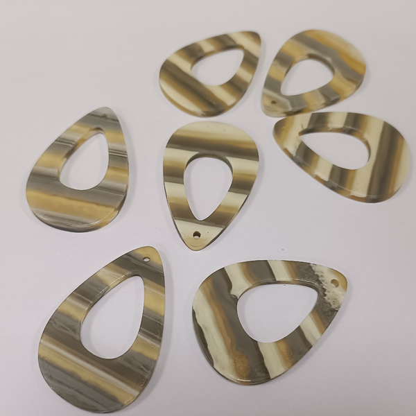 JEWELLERY FINDING ACRYLIC HOOPS PER PAIR