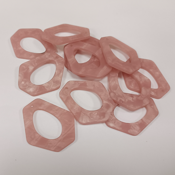 JEWELLERY FINDING ACRYLIC HOOPS PER PAIR