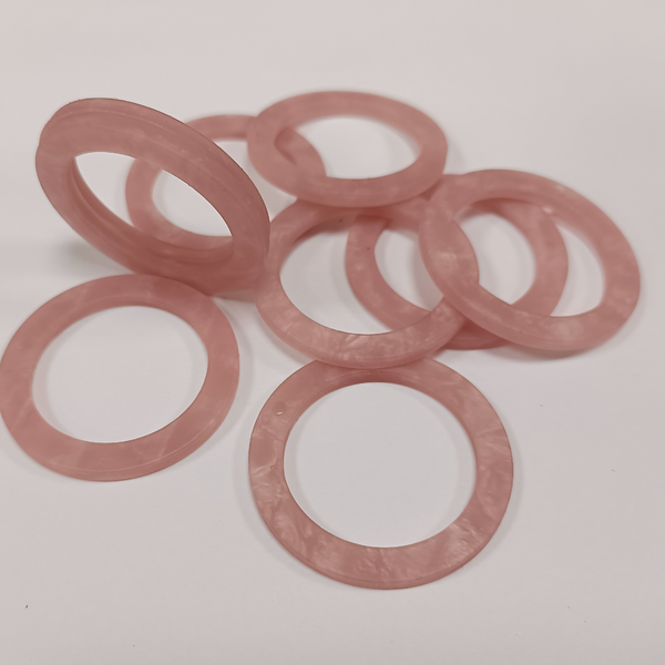 JEWELLERY FINDING ACRYLIC HOOPS PER PAIR