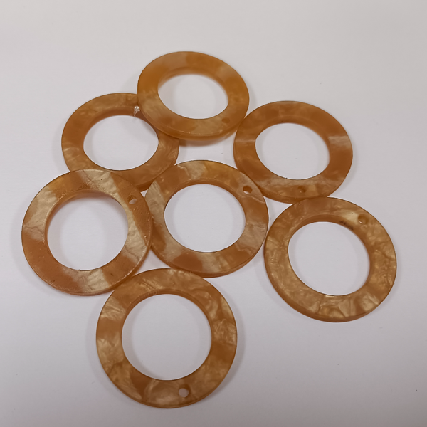 JEWELLERY FINDING ACRYLIC HOOPS PER PAIR