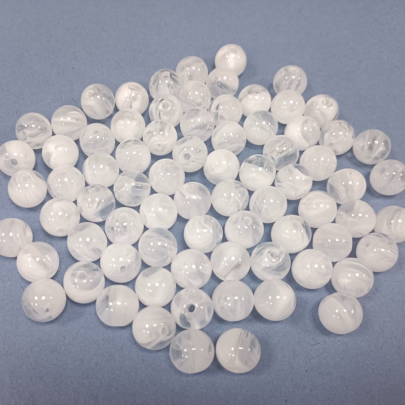 ACRYLIC BEADS BALLS 12MM PACK OF 10 PIECES