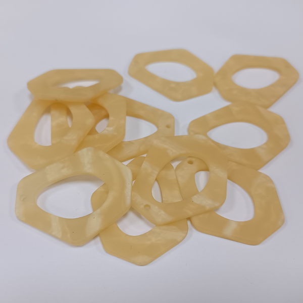 JEWELLERY FINDING ACRYLIC HOOPS PER PAIR