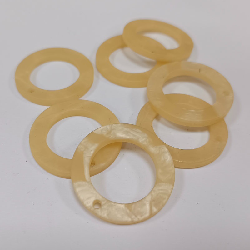 JEWELLERY FINDING ACRYLIC HOOPS PER PAIR