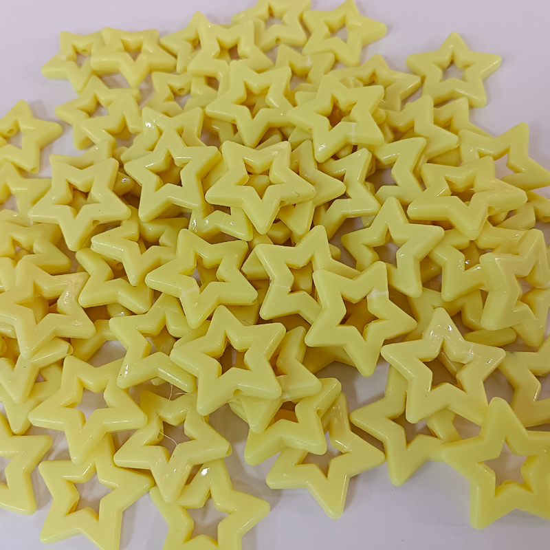 PASTEL STAR BEADS BIG (PACK OF 10 GRAMS)