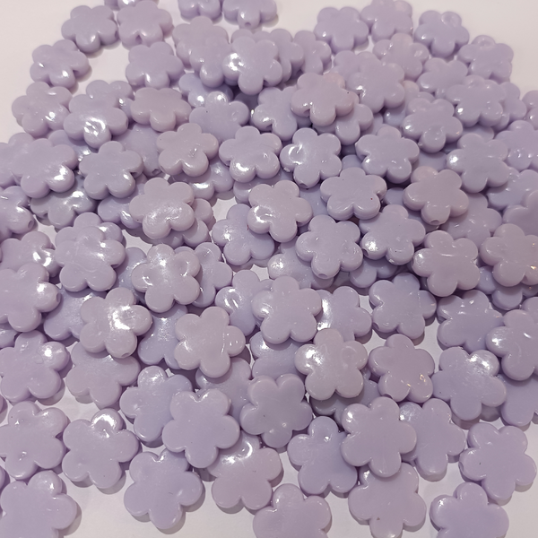 PASTEL FLOWER BEADS ORCHID (PACK OF 10 GRAMS)