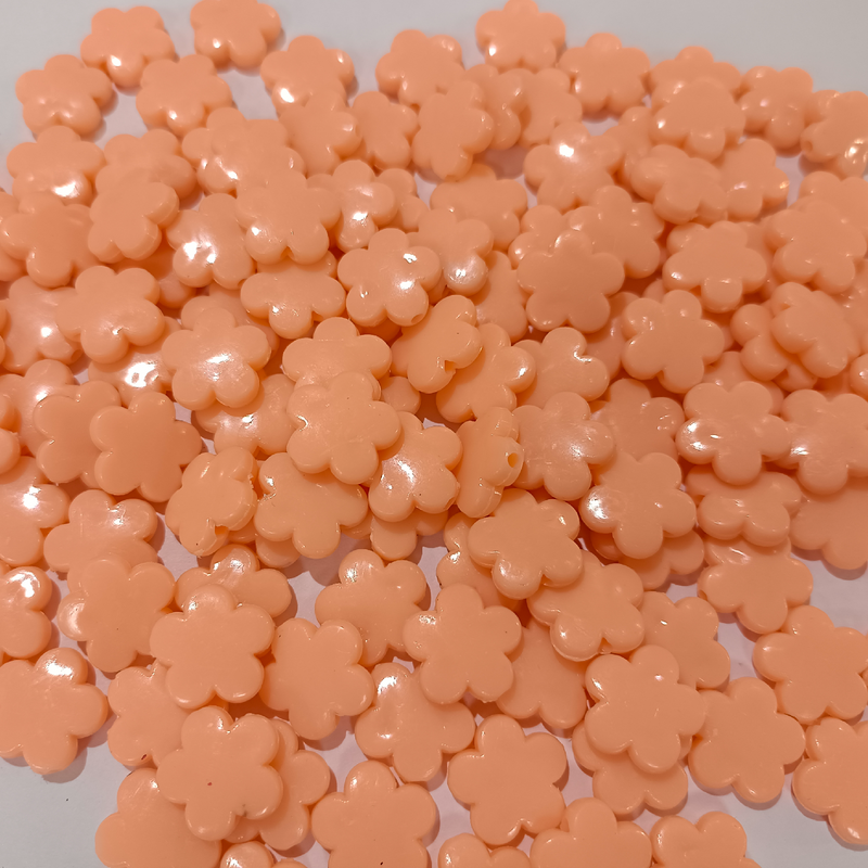 PASTEL FLOWER BEADS ORCHID (PACK OF 10 GRAMS)