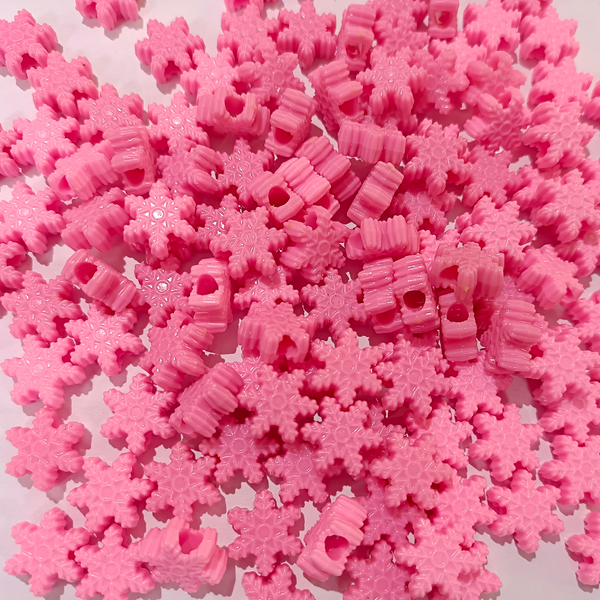 PASTEL BEADS SNOW FLAKE (PACK OF 10 GRAMS)