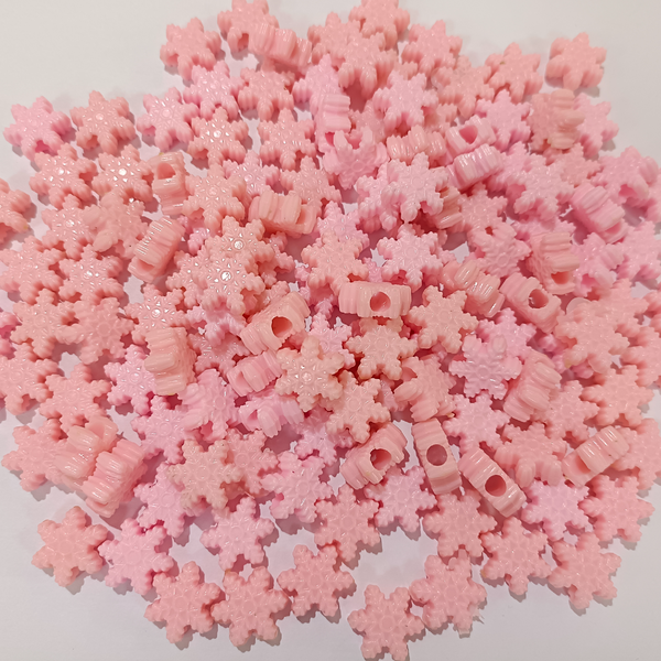 PASTEL BEADS SNOW FLAKE (PACK OF 10 GRAMS)