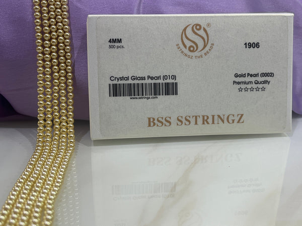 BSS SSTRINGZ GOLD PEARL 4MM