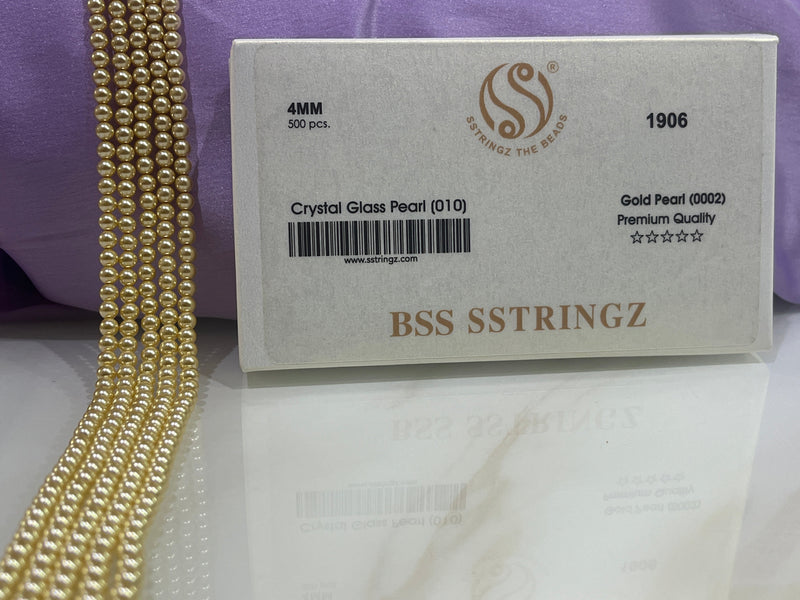 BSS SSTRINGZ GOLD PEARL 4MM