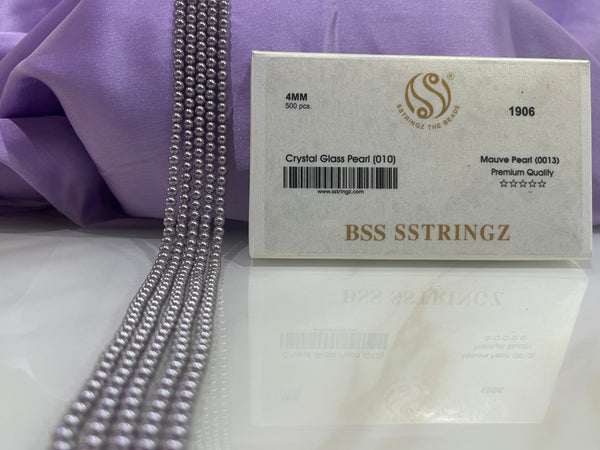 BSS SSTRINGZ MAUVE PEARL 4MM