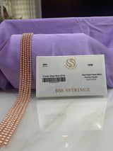 BSS SSTRINGZ ROSE PEACH PEARL 4MM