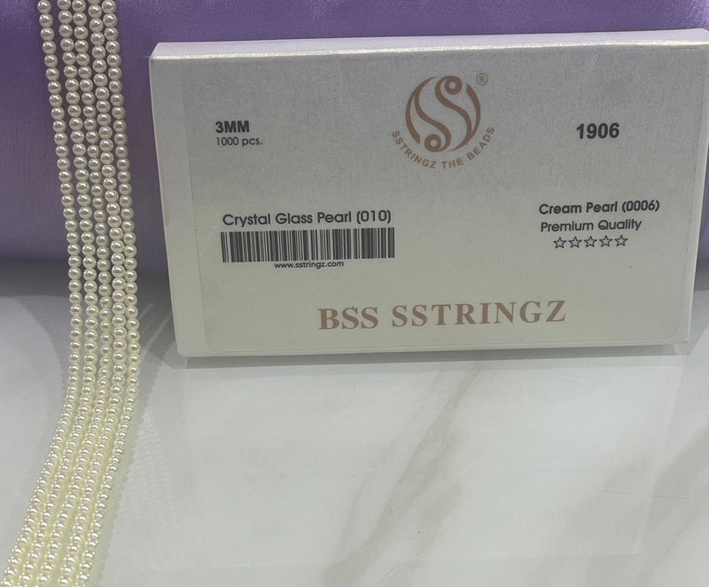 BSS SSTRINGZ CREAM PEARL 3MM