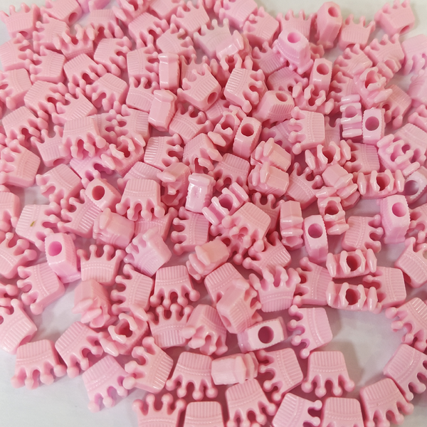 PASTEL CROWN BEADS (PACK OF 10 GRAMS)