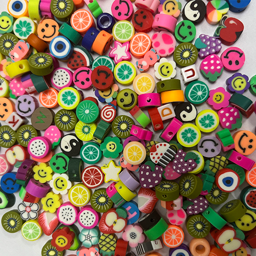 FIMO BEADS MIX PACK OF 100 PIECES