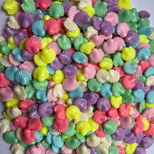 PASTEL SHELL BEADS (PACK OF 10 GRAMS)