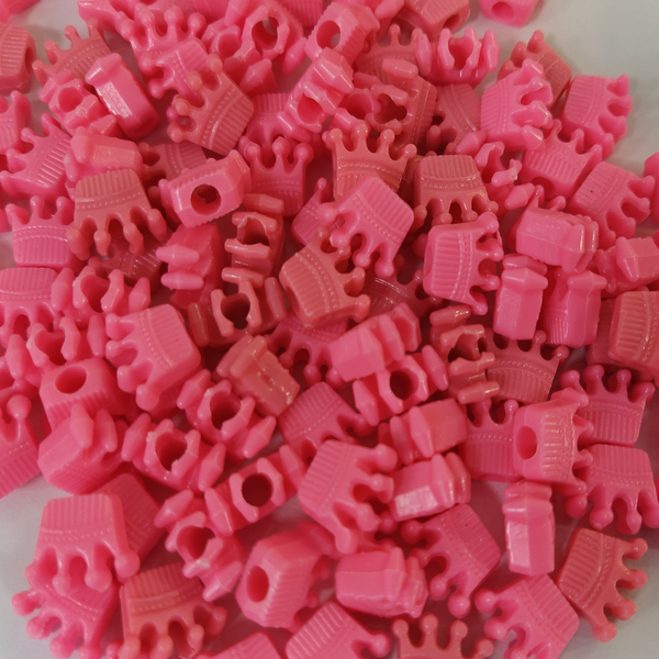 PASTEL CROWN BEADS (PACK OF 10 GRAMS)