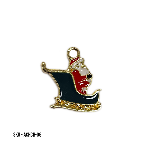 ALLOY CHRISTMAS SANTA IN SLEIGH (10 Peices)