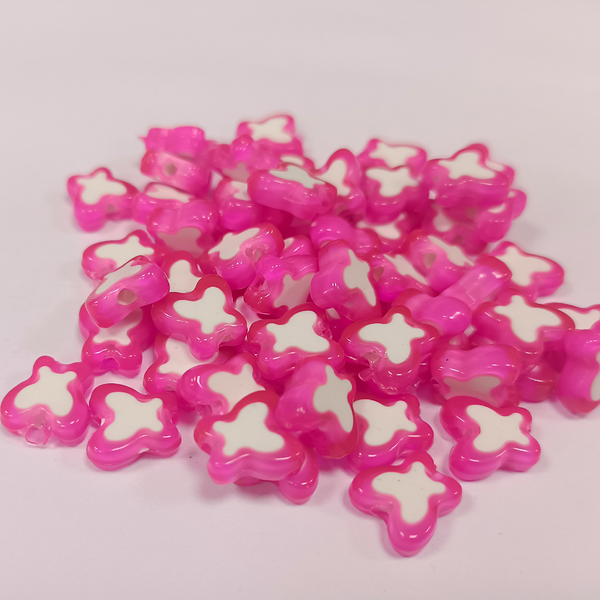 ACRYLIC BEADS BUTTERFLY PACK OF 10 PIECES